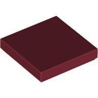 LEGO 樂高 零件 Dark Red Tile 2x2 with Groove 暗紅色 平滑 4539105 3068