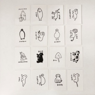 INAPSQUARE OBJECT 現貨 貼紙 love animal sticker #1