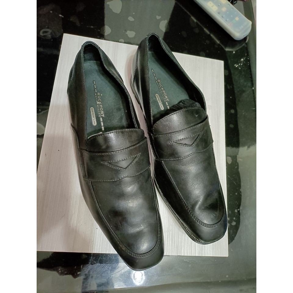 ROCKPORT 黑色真皮皮鞋 US 9.5 紳士皮鞋 型男 舒適好穿 商務皮鞋 休閒皮鞋 1100915