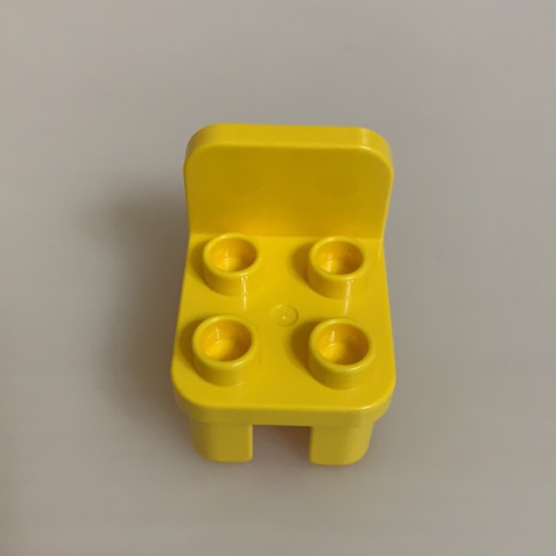 二手得寶 正版 LEGO 樂高積木 DUPLO  大顆粒 配件 椅子 黃色