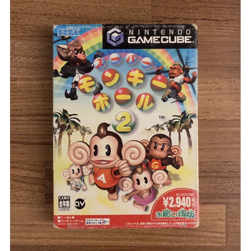 NGC 超級猴子球2 正版遊戲片 原版光碟 GC Gamecube 任天堂日版 Wii適用