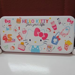 正版三麗鷗hello kitty 凱蒂貓 雙層超大鉛筆盒 文具 可愛卡通Kitty45週年鉛筆盒 小女孩雙層文具盒