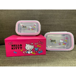 Hello Kitty長柄湯鍋/食尚不鏽鋼燜燒罐 /Hello Kitty不銹鋼保鮮盒(2入)