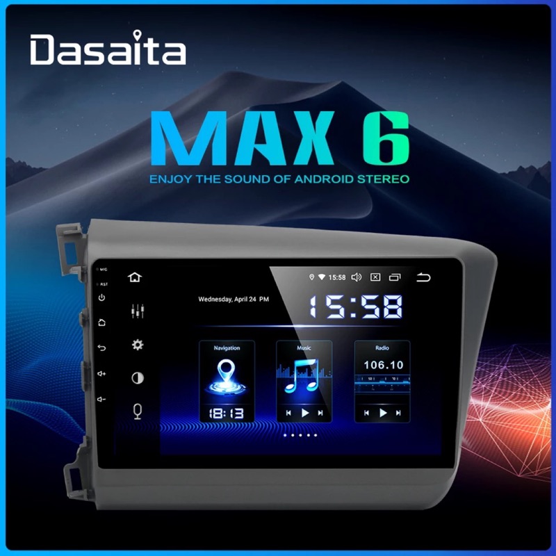 Dasaita 本田 CIVIC 9代 PX6頂級影音安卓系統 4+64G DSP