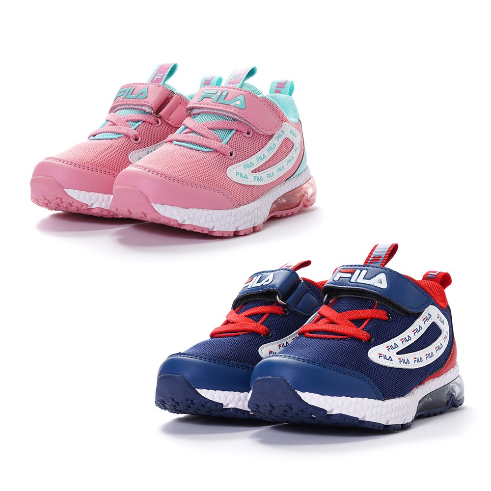 FILA KIDS 兒童 氣墊慢跑鞋 童鞋 中童  2-J824V-533 粉藍 123 藍紅 康特杯 支撐鞋墊