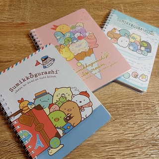 《現貨》Q豆手創坊★角落生物 小夥伴 Sumikko Gurashi 36K側翻筆記本 線圈 正版授權 MIT 臺灣製