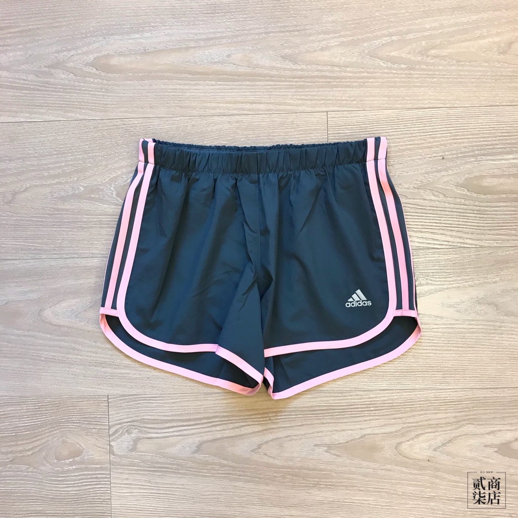 (貳柒商店) adidas Marathon 20 Shorts 女款 灰色 灰粉 短褲 4吋 運動短褲 FL7827