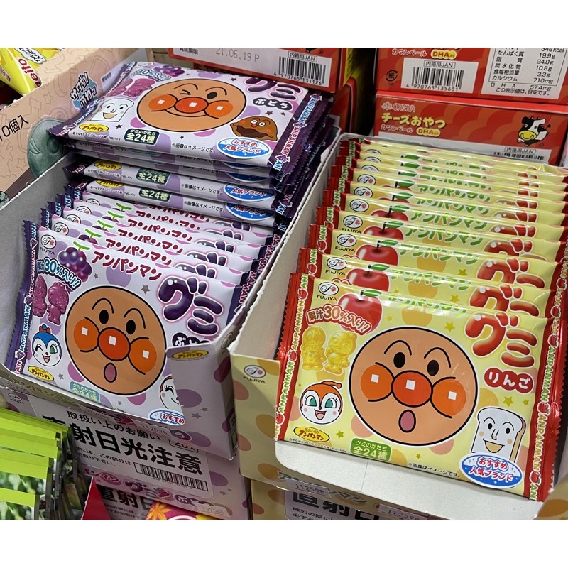 日本 FUJIYA 不二家 麵包超人軟糖（葡萄🍇/蘋果🍎）