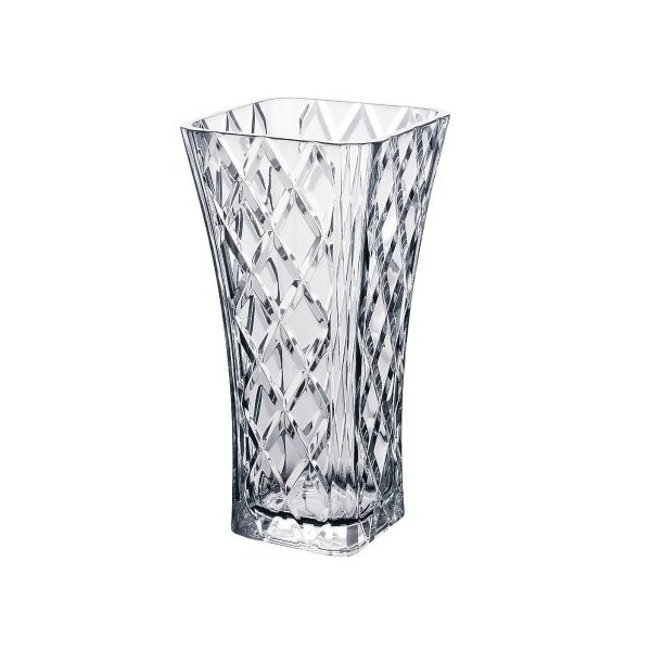 ✰附發票✰水晶玻璃花瓶花器✰透明花瓶✰插花裝飾瓶✰花器/神明桌可用/方形花瓶/菱格紋