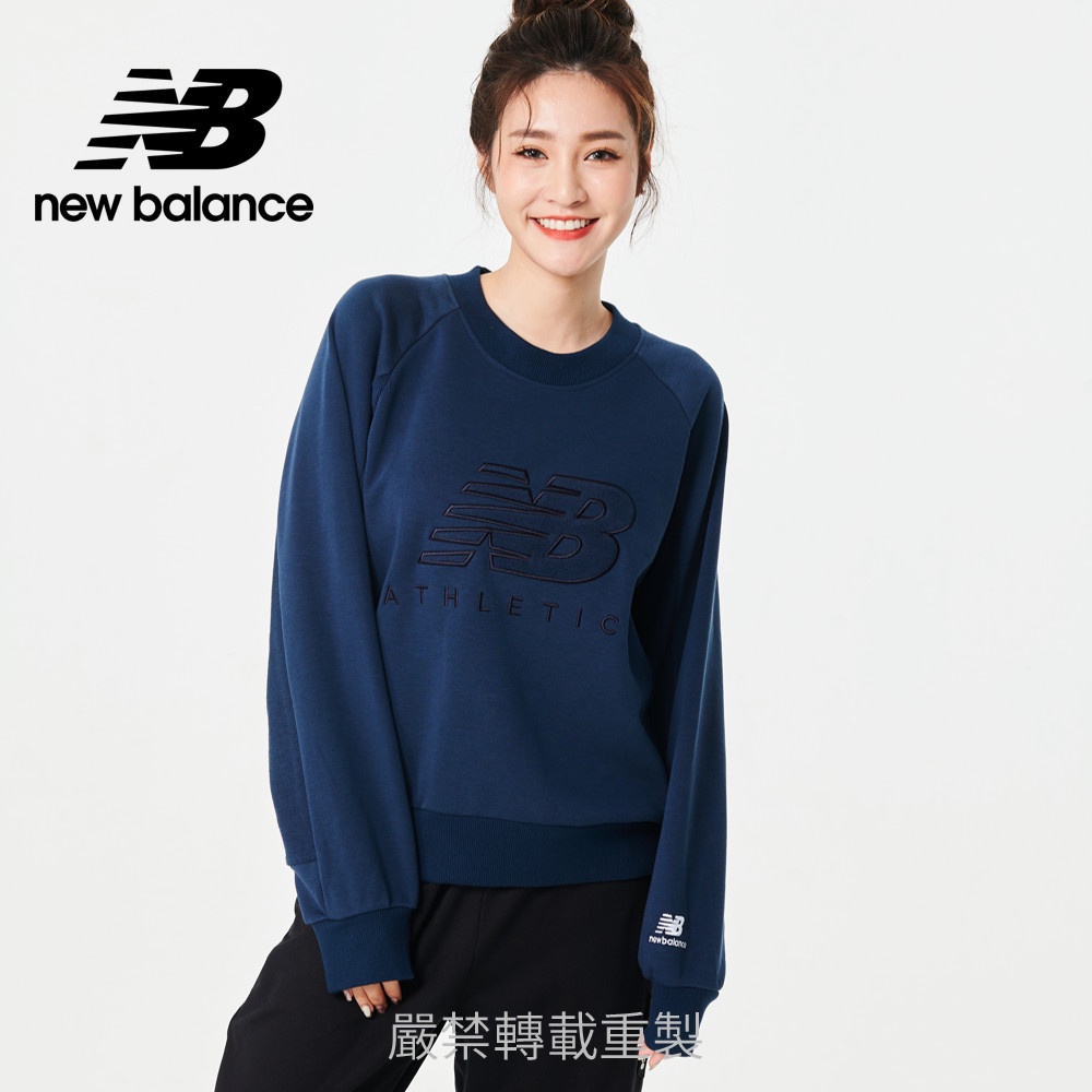 【New Balance】NB衛衣_女性_深藍色_WT23501NGO