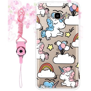 Note5/Note8/Note9/Note10/S7/s8/s9/s10/plus 微笑獨角獸空壓殼防摔殼 三星手機殼