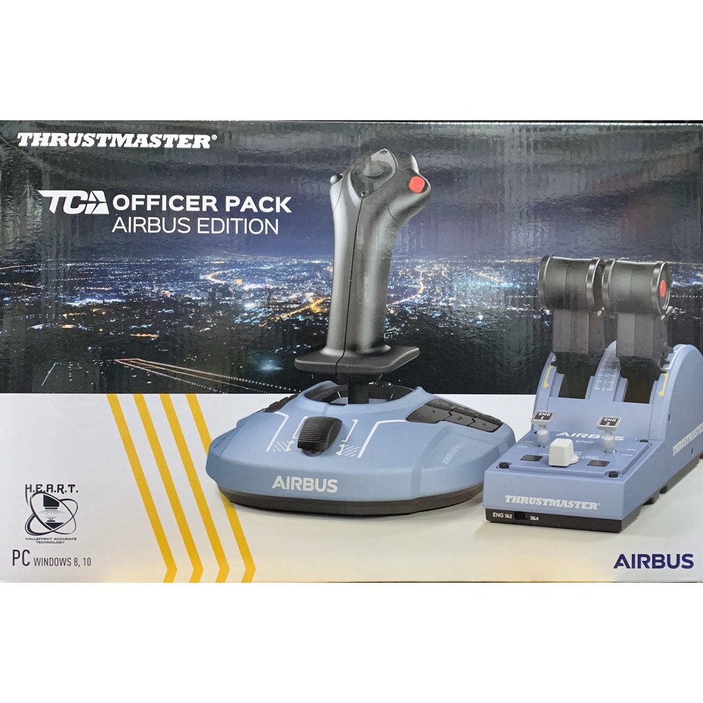 "全新" Thrustmaster TCA Officer Pack Airbus Edition 模擬飛行搖桿