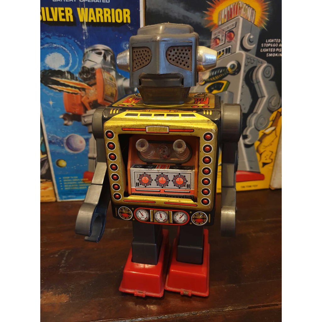 Old tin toy robots horikawa  ☆鐵皮玩具日製