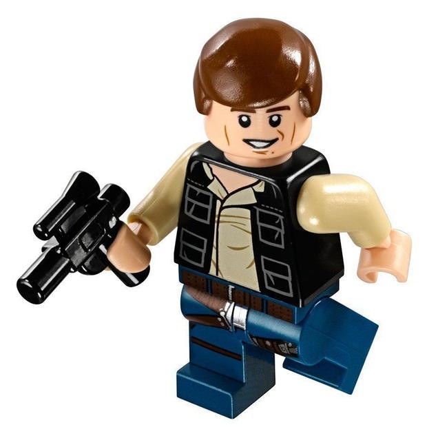 LEGO 樂高 星際大戰人偶  漢索羅 HanSolo 原配槍 75030 75052