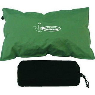【SAMCAMP 噴火龍】台灣製造 ㊣ TPU自動充氣枕頭(彈性布) - 不規則形 ☆ 耐磨、超輕、好睡 可調高低