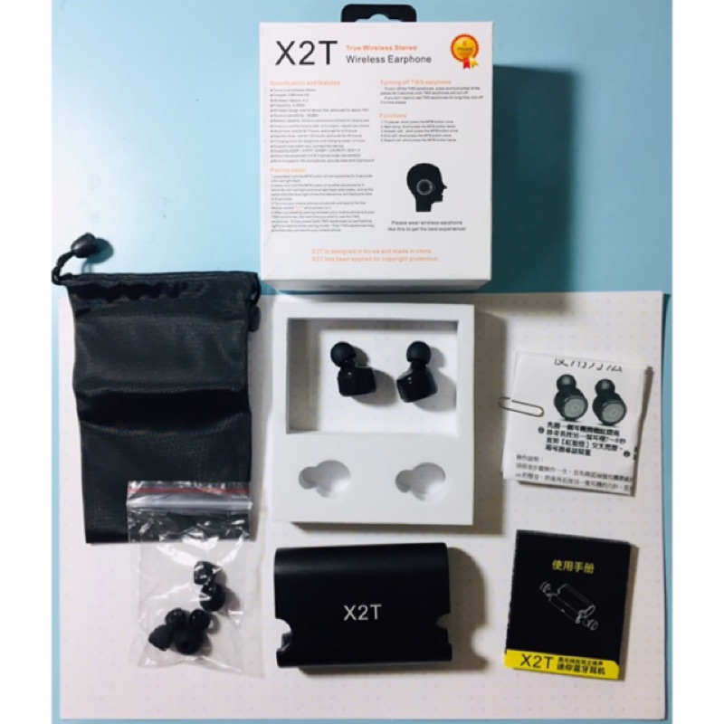 ［二手］X2T迷你無線藍芽耳機/充電式/黑色