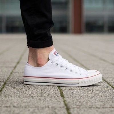 【豬豬老闆】Converse All Star 基本款 白色 低筒 高筒 帆布鞋 經典 休閒 搖滾英 男女鞋