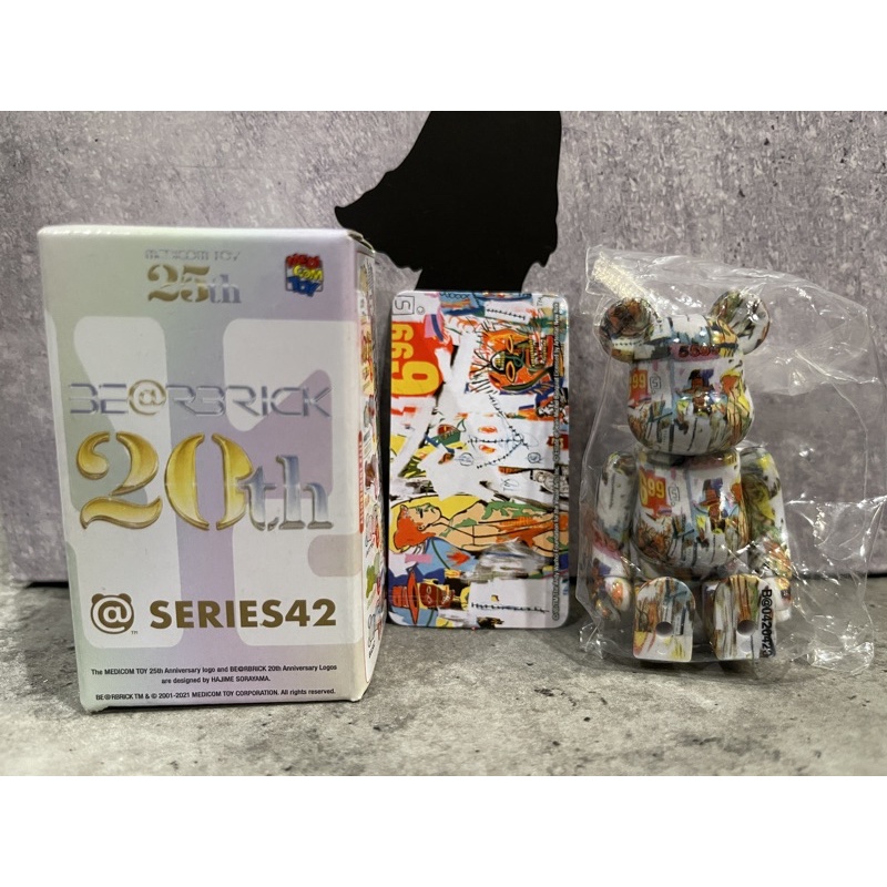 be@rbrick 100% 42代盒抽 巴斯其亞*安迪沃荷 #4 內袋未拆 有盒卡