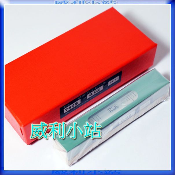 【威利小站】日本 RSK 740B 超小型精密水準器 水平儀 水平尺100*18*20mm/0.02mm