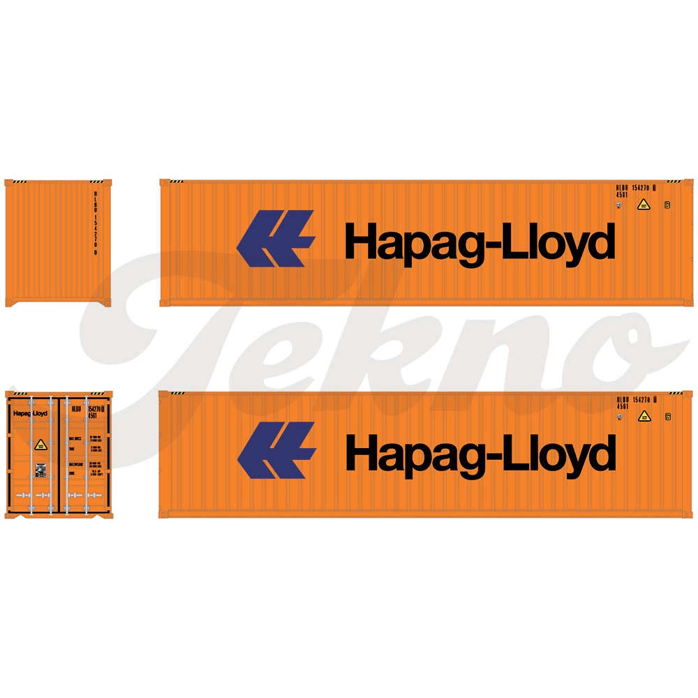 40呎 金屬貨櫃 HAPAG LLOYD 塗裝 1/50 HERPA TENKO 80468919 絕版商品