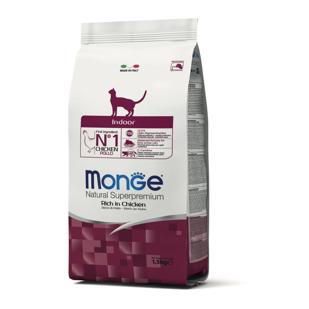 義大利 Monge 貓用飼料 天然全能系列 泌尿道 室內成貓 雞肉口味400g 1.5kg