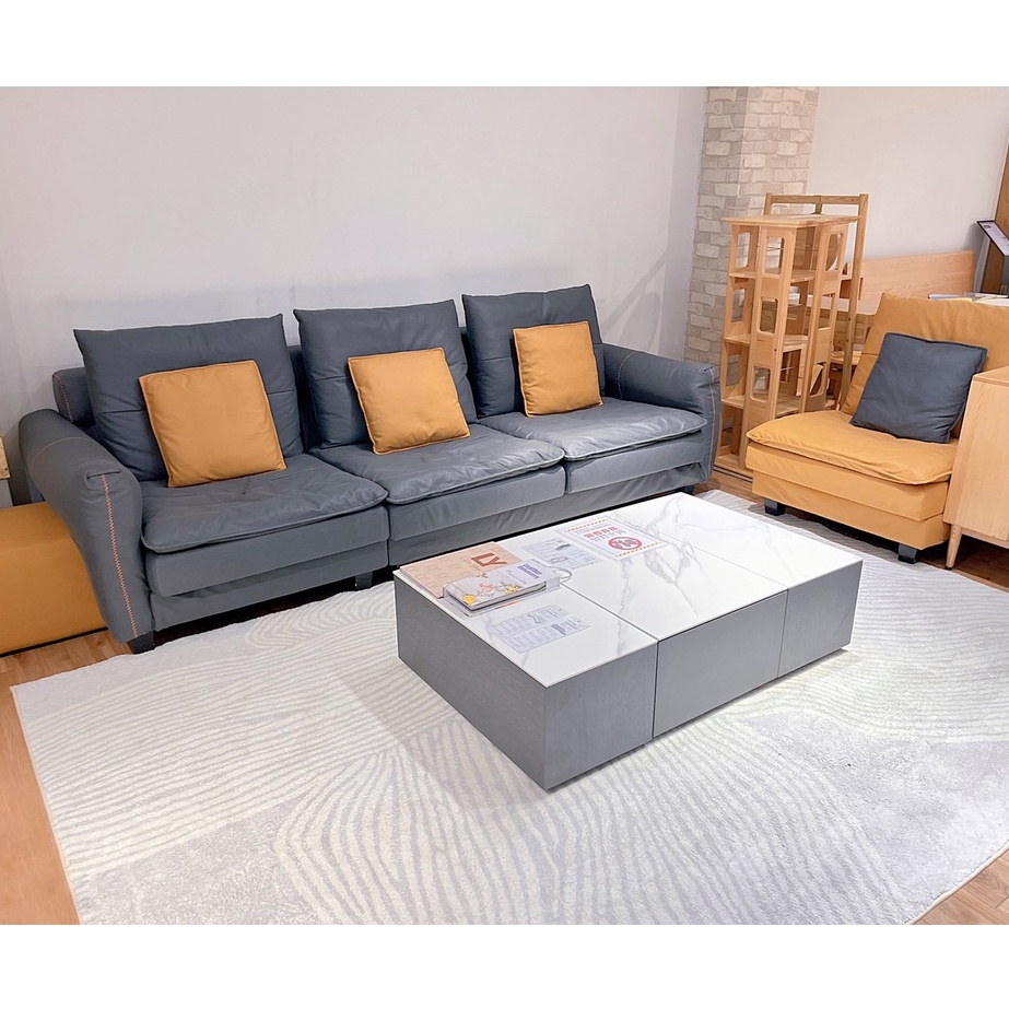 哄睡沙發 L型沙發 機能沙發 客廳椅 腳凳 現代風 客製化顏色 2123 Z2123 橙家居家具