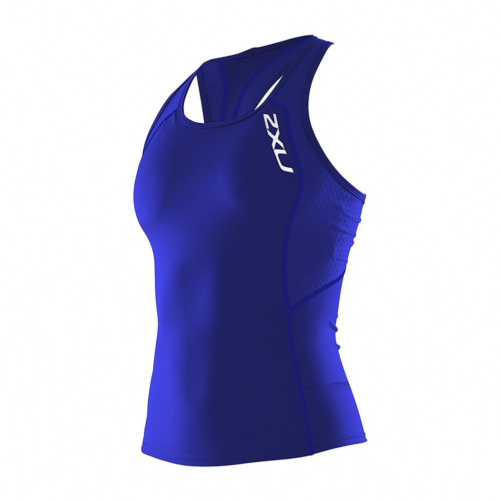 2XU Comp Tri Singlet 女三鐵上衣 藍色