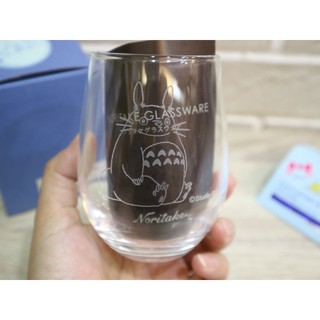 婕的店日本精品~日本帶回~龍貓不倒翁造型噴砂玻璃杯(日本製)