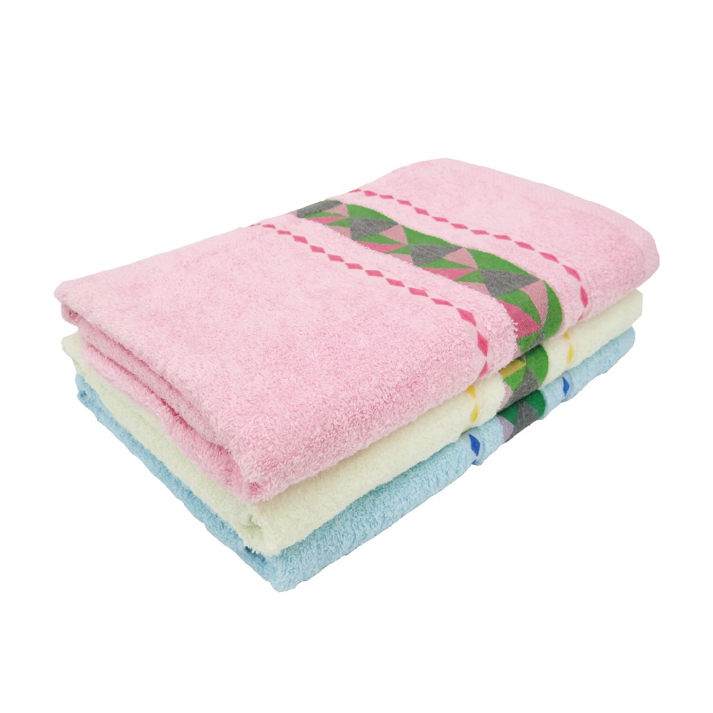【簡單工房】彩鍛浴巾-幾何(共3色) 70x140cm 100%棉 台灣製造