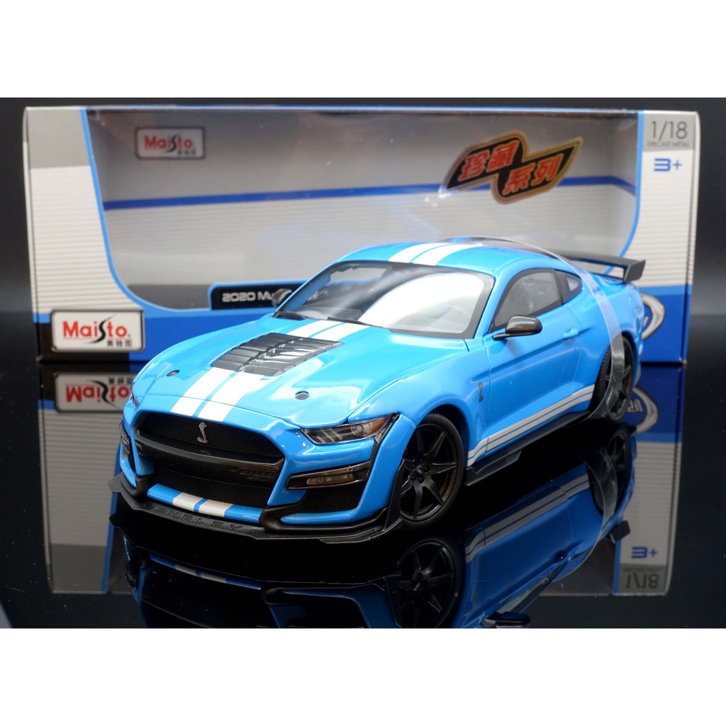 【M.A.S.H】Maisto 1/18 Ford Mustang Shelby GT500  light blue