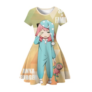 Spy X Family Cosplay Costume Anya Forger Dress 公主服裝兒童化裝嘉年華派對