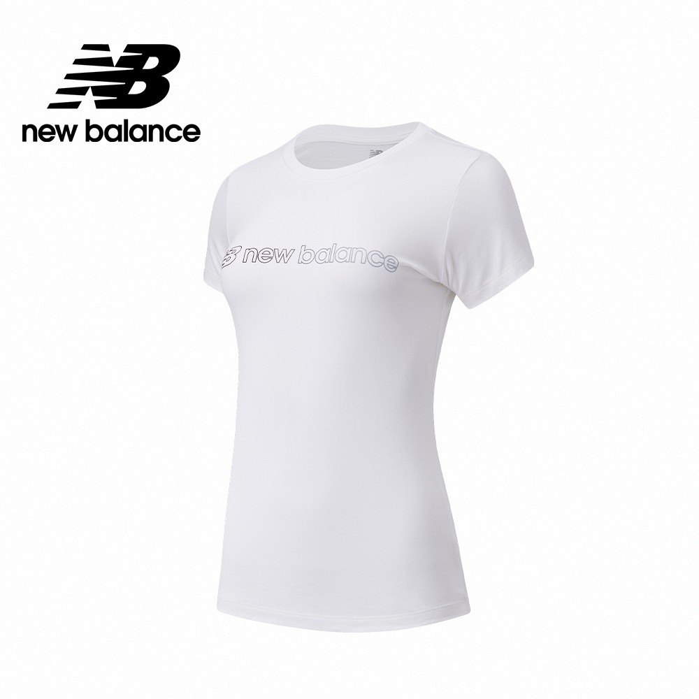 【New Balance】 NB 正面品牌短袖T_女性_白色_WT11539WT