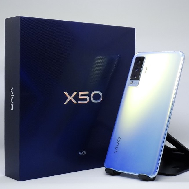 免運/台灣公司貨 vivo X50 5G  (8G/128G) 6.56吋 四鏡頭 手機 VIVO 藍 保固一年 福利品