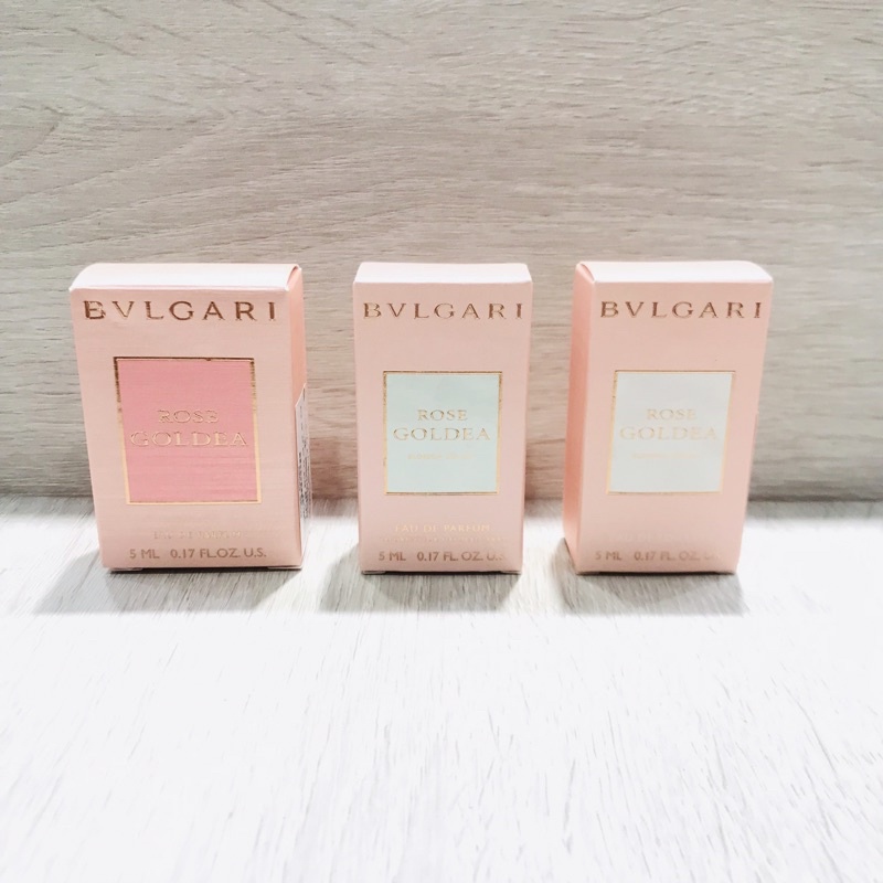 專櫃現貨 BVLGARI 寶格麗 玫瑰金漾/歡沁玫香 女性淡香精 /歡沁玫香淡香水 5ml