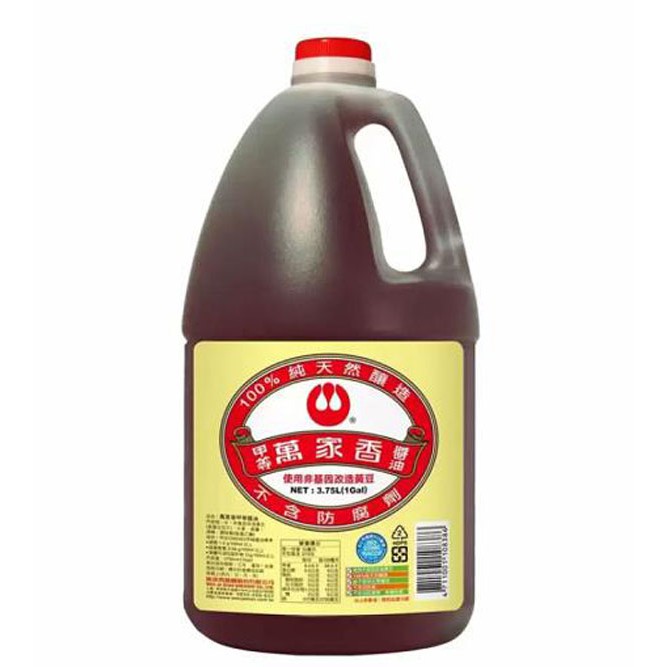 WAN JA SHAN SOY SAUCE 萬家香甲等醬油 每瓶3750毫升 [COSCO代購] C111399