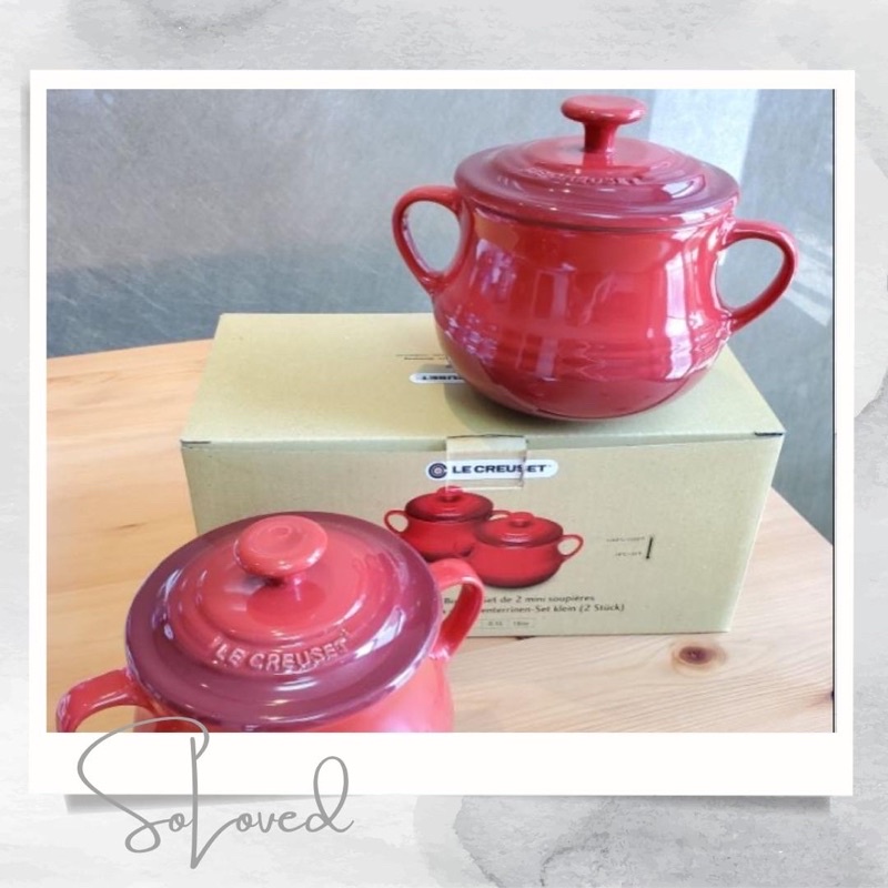 【Le Creuset】全新🇨🇵琺瑯瓷器湯汁壺 500ml 兩入 (櫻桃紅) 母親節禮物 生日禮物