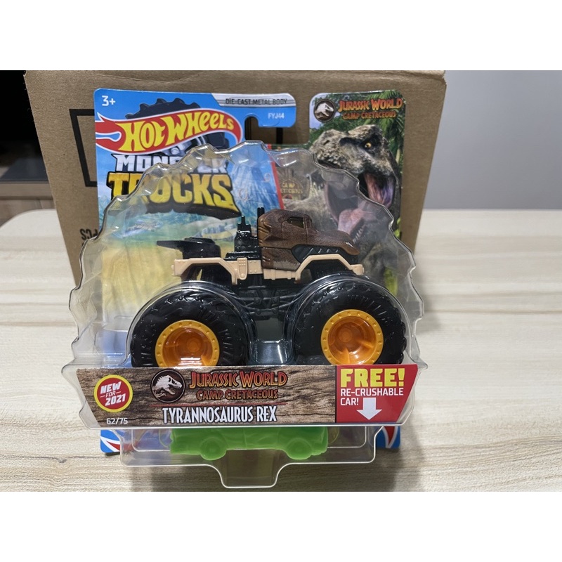 風火輪 Hotwheels monster trucks 大腳車 侏羅紀公園 暴龍