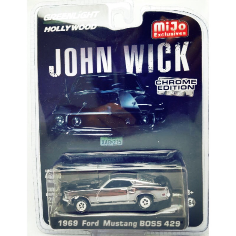 綠光 捍衛任務 電鍍車 JOHN WICK FORD MUSTANG BOSS GREENLIGHT