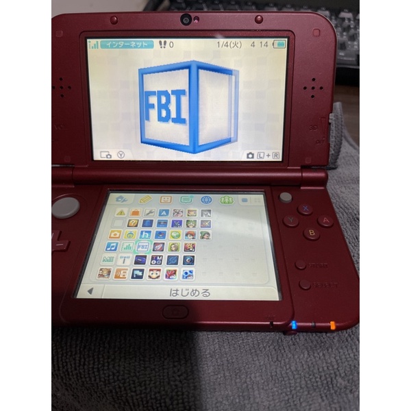 new 3ds ll 主機 紅 改機 破解 b9s 附32g記憶卡 充電器 盒裝說明書