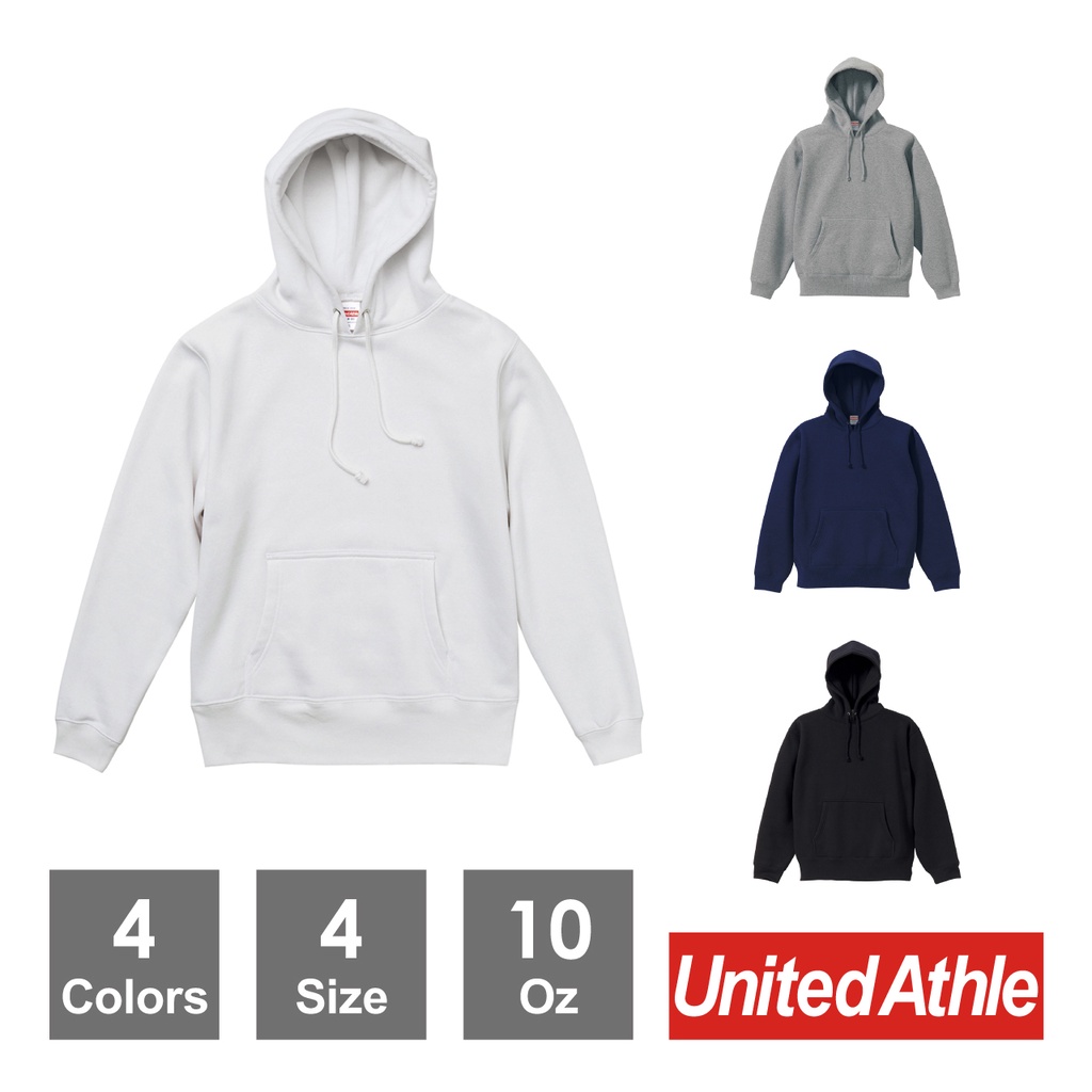 『United Athle』5618-01 10oz 重磅 厚質棉 素面 連帽T恤