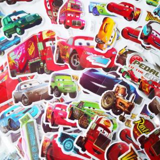 ▶ 賽車總動員/汽車總動員 獎勵貼 ◀1張/5張 17x7cm 3D 早教動漫貼 兒童玩具娛樂貼 卡通防水貼紙 泡泡貼