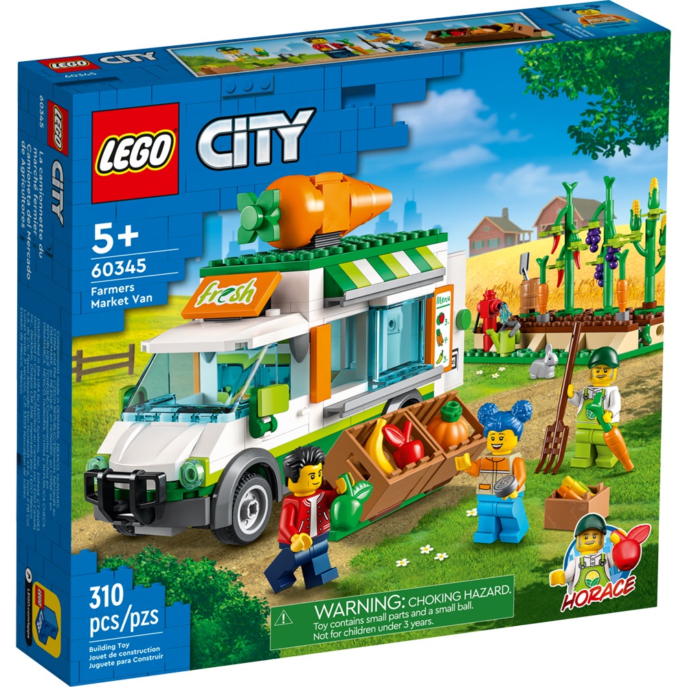 LEGO樂高 LT60345農夫市集箱型車2022_City 城市系列