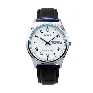 CASIO 卡西歐手錶 MTP-V006L-7B 白面 男錶 石英錶 皮革錶帶 防水