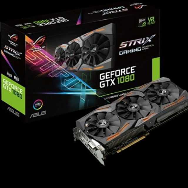 ROG Strix GeForce® GTX 1080 A8G -Gaming電競顯示卡