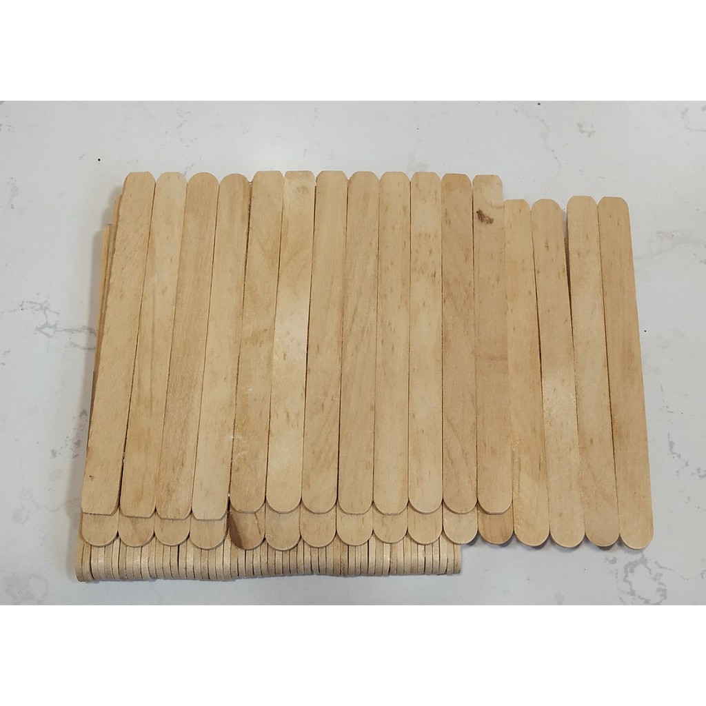 木質冰棒棍勞作美工材料工具2種尺寸