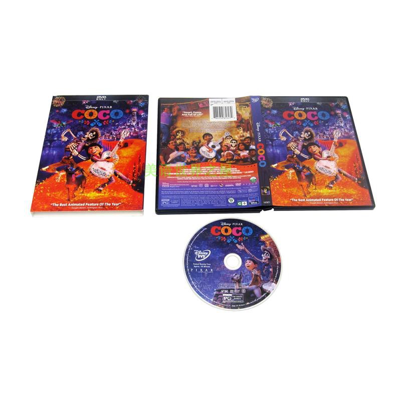 兴兴 英文卡通電影coco尋夢環游記可可夜總會dvd碟片無中文 蝦皮購物