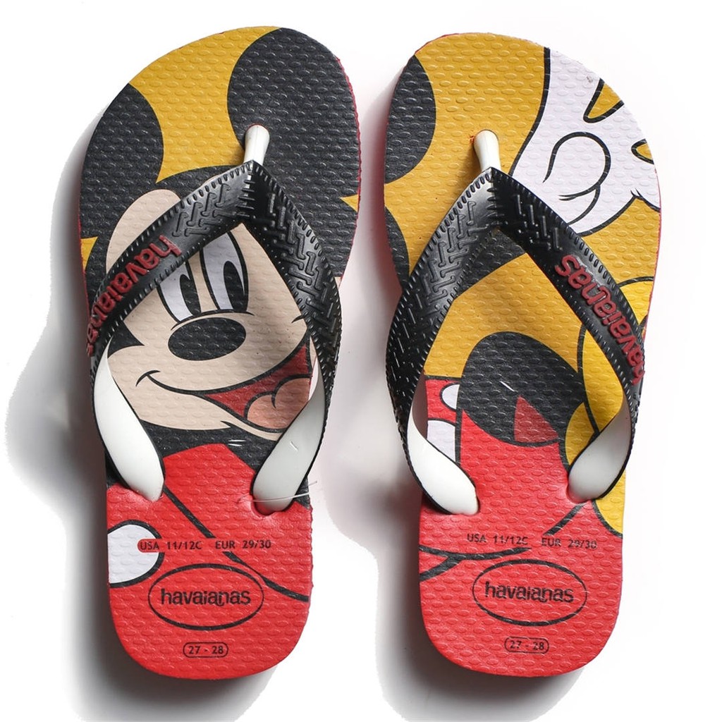 HAVAIANAS 哈瓦仕 兒童拖鞋 人字拖 米奇紅 迪士尼 拖鞋 (布魯克林) 41235001440K