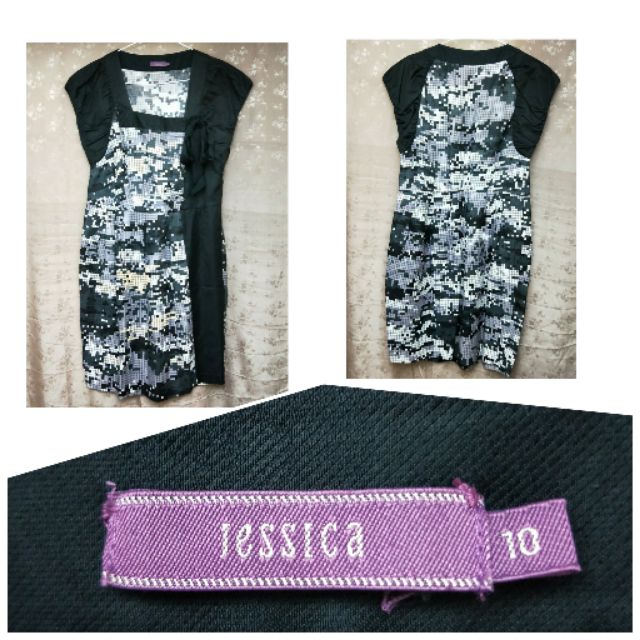 Jessica 拼接洋裝-10