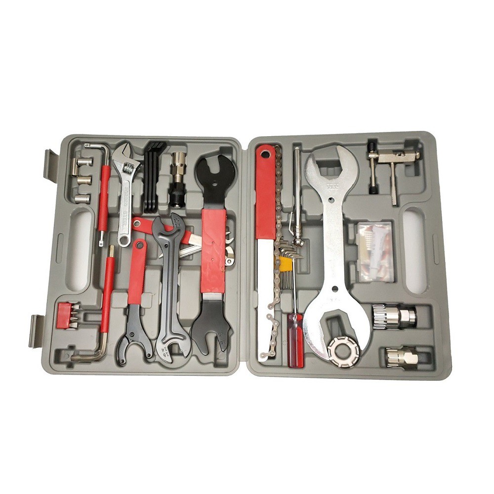 自行車專業型工具箱 22項42件 專業自行車維修工具全功能腳踏車修車工具高級多功能工具組合附工具收納箱 蝦皮購物