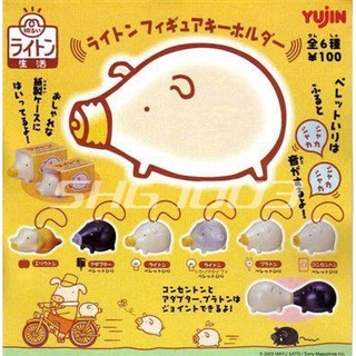 日本Yujin－燈泡豬系列－正版絕版 2003年模型鑰匙圈篇／2005年吉祥物篇 扭蛋 轉蛋 公仔 吊飾 掛件 掛飾